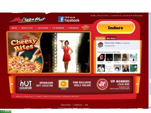 Pizza Hut India's CRM website